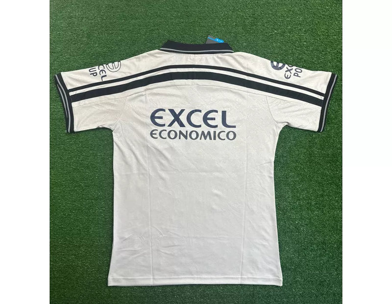 Camisa Retrô Corinthians I 1996 - Bege ( Gola toda Preta)